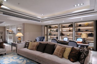 新古典风格四房豪华型140平米以上客厅吊顶沙发台湾家居